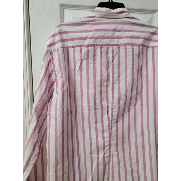 Frank & Eileen Relaxed Button-Up Strips Shirt L - Picture 10 of 11